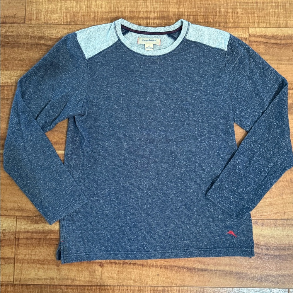 Tommy Bahama Blue and Gray Sweatshirt